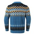 thumbnail image 5 of LOVZFMLL Vestes pour Hommes Cardigan d'Hiver à Boutons Manches Longues Col Rabattu en Brocart, 5 of 5