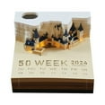 thumbnail image 1 of 3D Castle Memo Pad, 2025 Desk Calendar Memo Pad Castle Weekly B6D2 D6M3 D3G X2C2, 1 of 8