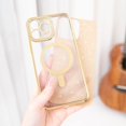 thumbnail image 3 of iPhone 12 Pro Max 6.7 inch Glitter Case [Compatible with MagSafe] Lightweight and Luxury Plating Cute Bling Shockproof Protective Rugged TPU Case Girls Women Covers Gold, 3 of 20