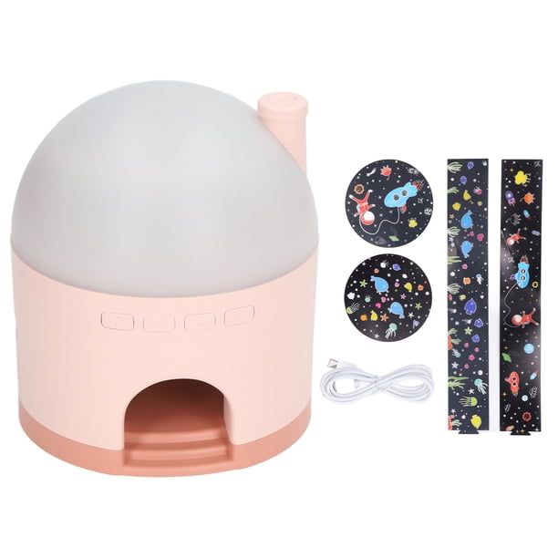 Lámpara de proyección de estrellas, innovadora luz de noche para dormitorio infantil, lámpara de ambiente romántica, proyector rosa
