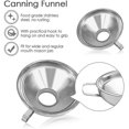 thumbnail image 5 of Funnel, 2 Pack Stainless Steel Funnel Kitchen Funnel Mason Jar Funnel, 5 of 5