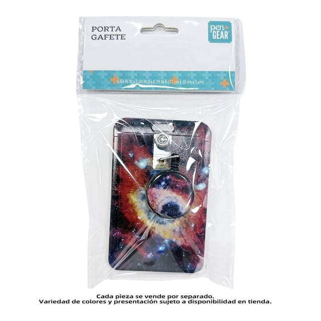 Porta gafete Pen + Gear Galaxia Retráctil