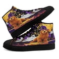 thumbnail image 4 of Never Mind The Witch Beware Of The Goldendoodle High Top Canvas Shoes Sneakers Black Size 4.5, 4 of 7