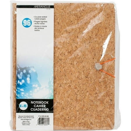 Cork Bungee Notebook, 8.5" x 10.5", 96 Pages