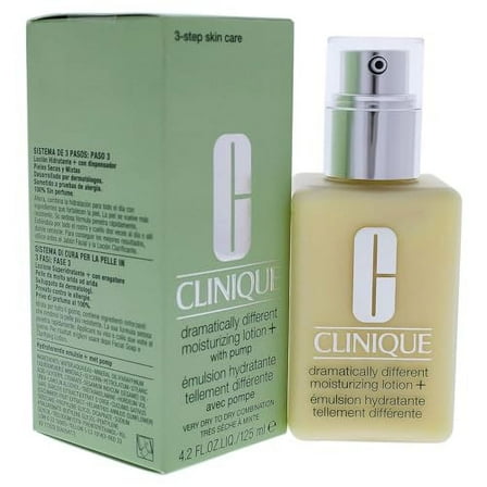 Clinique Dramatically Different Moisturizing Lotion  with Pump Very Dry to Dry Combination Skin 4.2 oz / 125 ml