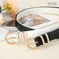 thumbnail image 5 of WERFORU Women Leather Belt Waist Skinny Dress Belts Solid Pin Buckle Belt for Jeans Pants, 5 of 7