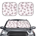 thumbnail image 2 of Yiaed Pink Butterflies (2) Print Car Front Windshield Sun Shade,Foldable Anti-UV Car Sunshade for Front Window for Most Vehicles-Medium, 2 of 5