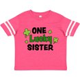 thumbnail image 3 of Inktastic One Lucky Sister with Shamrocks Girls Toddler T-Shirt, 3 of 5