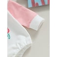 thumbnail image 6 of Cenuakty Baby Romper, Long Sleeve Crew Neck Letters Print Fall Bodysuit Clothes for Girls Boys, 6 of 8