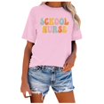 thumbnail image 4 of YDLCAFD T-Shirts d'Entraînement pour Femmes Coupe Ample Mode Décontractée Imprimée Col Rond Manches Courtes Pull T-Shirt, 4 of 4