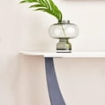 thumbnail image 4 of Youdao Black Entryway Table, Modern 47-Inch Console Table Accent Table with Geometric Metal Legs, Marbling Narrow Sofa Table Foyer Table for Entrance, Narrow Sofa Accent Table for Living Room, 4 of 5