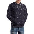 thumbnail image 5 of Starry Night Sky Pattern(1) Men's Women Vintage 3D Hooded Sweatshirt - All-Season Loose Fit Streetwear, 5 of 6