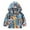 Light Blue, variant on Rain Jacket for Kid Boys Cartoon Dinosaur Print Hooded Windbreaker Coat Soft Lined Waterproof Raincoats