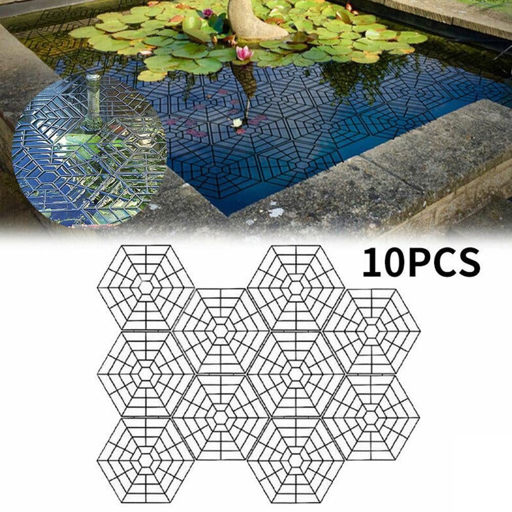 20 Piece Pond & Fish Guard Protector Plastic Floating Net Rings Protective Cover
