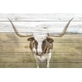 thumbnail image 2 of Kimberly, Allen 32x23 Gold Ornate Wood Framed with Double Matting Museum Art Print Titled - Longhorn, 2 of 4
