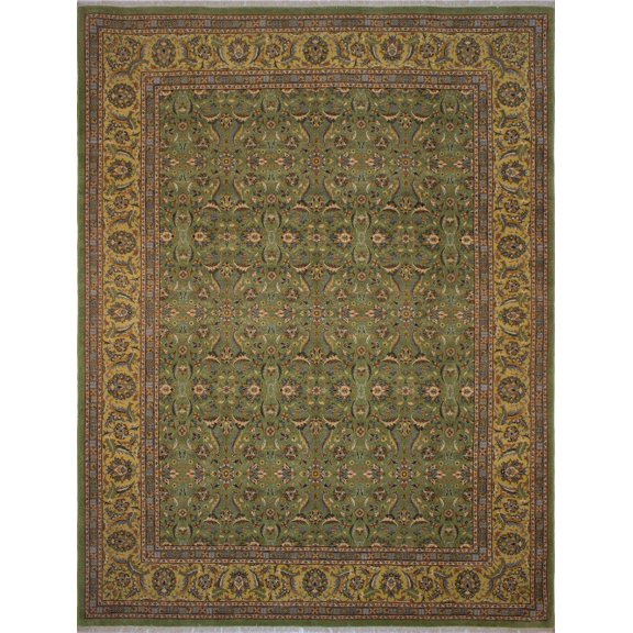 Ankara Gillian Green/Yellow Rug, 9'2" x 12'2"