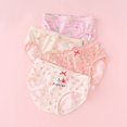 thumbnail image 2 of shoper Toddler Underwear Girls 3t Soft Underwear Cartoon Print Kids Cool Breathable Comfort Panty Briefs Toddler Undies(Pack Of 4) Light Pink XXXXL, 2 of 4