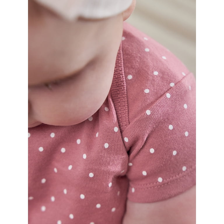 Gerber Baby Neutral Short Sleeve Onesies, 3-Pack photo 4