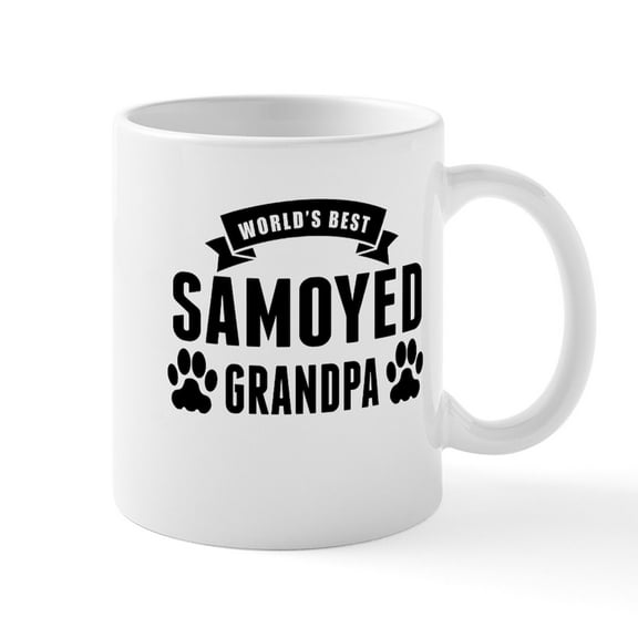 CafePress - Worlds Best Samoyed Grandpa Mugs - 11 oz Ceramic Mug - Novelty Coffee Tea Cup