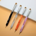 thumbnail image 4 of Dengmore 4pcs French Manicure Brush -Two Way Nail Art Brush With Dotting Manicure Tool For Manicure Cuticle Clean Up Nail Art Design, Nail Dotting Pen, Gel, 4 of 10