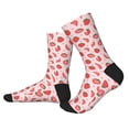 thumbnail image 2 of Rocae Strawberry for Adult Socks Casual Athletic Stretchy Loose Socks for Women Men Non-Slip Middle Tube Socks, 2 of 7