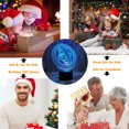 thumbnail image 5 of 3D Ring Night Light LED Illusion Lamp Bedside Desk Table Lamp, Loveboat 7 Color Changing Lights with Acrylic Flat & ABS Base & USB Charger as Home Decor and A Best Gift, 5 of 7