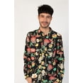 thumbnail image 2 of Ragstock Mushroom Paisley Long Sleeve Button Up Shirt, 2 of 4
