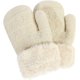thumbnail image 4 of BEMS-(Blanco apagado Talla: M)Guantes de punto para niños Mitones Moda para mujer Felpa de punto Corte torcido Dedos engrosados Más guantes de lana Mitones Guantes térmicos para bebés Invierno, 4 of 5