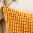 thumbnail image 2 of Fundas de almohada decorativas de pana granulada, fundas de cojín oblongas suaves y sólidas para sofá, dormitorio, 12 x 20 pulgadas, 2 of 4