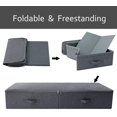 thumbnail image 1 of Underbed Bedding Set Garment Duvet Blanket Shoes Storage Cube Box with Zip Lid,Black Gray, 1 of 7
