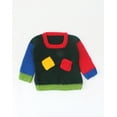 thumbnail image 1 of Woonie Handmade Crochet Full Sleeves Pocket Design Sweater-Multi, 1 of 3