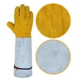 thumbnail image 4 of Cowhide Long Tube Gardening Needle Proof Labor Garden Gloves, 4 of 7