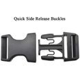 thumbnail image 3 of Boucles de Libération Rapide Côté 1 Pouce de Large F Style Unique Réglable Clip Dur Épais en Plastique Noir pour la Réparation Nylon Sangle Sangle Bateau Couverture Métier Sangles de Bagages Collier pour Animaux de Compagnie 4 Pack, 3 of 7