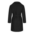 thumbnail image 6 of Wowcloth Women's Wool Blend Overcoat Jacket Notched Lapel Elegant Trench Coats Casual Mid-Long Open Front Pea Coat with Belt, 6 of 8