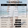 thumbnail image 4 of Dwellite Women's Striped Bermuda Shorts Casual Drawstring Elastic Waist Summer Vacation Beach Shorts with Pockets Sky Blue L, 4 of 5
