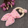 thumbnail image 5 of YAHHU Wooden Handmade Colorful Beads with Rabbit Ear Hanging Decor for Baby 2.76 inches / 7 cm Pink, 5 of 9