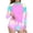 Pink2, variant on dazeni Girls Rash Guard Swimsuit UPF 50 Long Sleeve Modest Bathing Suit with Sporty Shorts Floral Print Swimwear Sun Protection Vacation Swimsuits Purple 12-13 Years