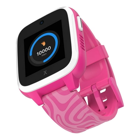 Xplora - Kids’ XGO3 Jungle Edition (GPS + Cellular) Smart Watch Calls, Messages, SOS, GPS Tracker, Camera, Step Counter, SIM Card - Pink