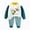 outfits001-Dark Green, variant on NOLDARES Fall Winter Toddler Baby Boy Clothes 2Pcs Print Crewneck Sweatshirt and Pants Sweatsuit Little Boy Clothing Size:3-4 Y,Orange