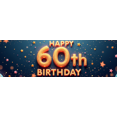thumbnail image 5 of Elegant Design Happy 60th Birthday Banner Festive Decoration Glitter Theme Party Backdrop for Milestone Celebration Anniversary Indoor Decor, 5 of 7