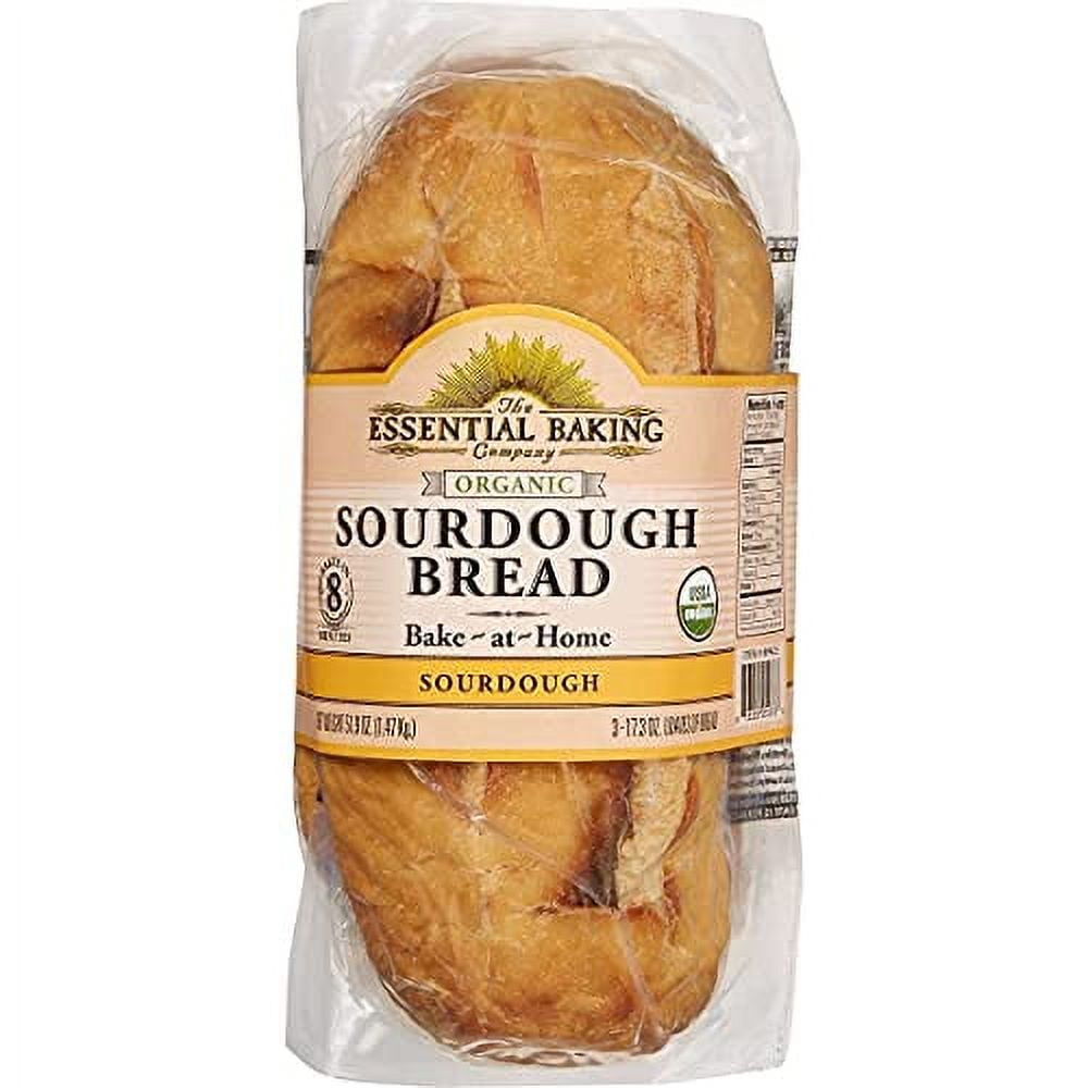 Bake-At-Home Organic Sourdough 3 Loaves 54.6 Oz/1.55 Kg.