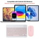 thumbnail image 2 of Innotech SC Combo de Teclado y Mouse Bluetooth Recargable Juego de Teclado de Mouse Inalámbrico Compacto Portátil Ultradelgado para Android Windows Tableta Teléfono Celular iPhone iPad OS/iOS 13 y Superior- Rosa, 2 of 8