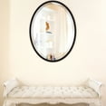 thumbnail image 2 of OVALCREST - London Framed Oval Mirror - Rubbed Black 13 1/8" x 17 1/8", 2 of 7