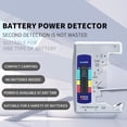 thumbnail image 4 of Detector de batería Plástico ABS para C D N AA AAA 9V 1.5V Pila de botón (Plata) Ehuebsd Para estrenar, 4 of 8