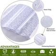 thumbnail image 5 of VELIMAX Window Privacy Film Decorative Glass Film Frosted Window Cling Removable Window Decal Vinyl Opaque Window Tint Sun Blocking for Bathroom Home Office (17.7 x 157.4 inches), 5 of 7
