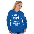 thumbnail image 3 of Like Pig Butts Cannot Lie Bacon Lover Unisex Plus Size Sweatshirt Brisco Brands 4X, 3 of 6