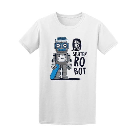 Retro Cartoon How Are You Skater Robot Tee - Image by Shutterstock