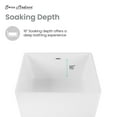 thumbnail image 4 of Voltaire 47" Square Freestanding Bathtub, 4 of 10