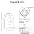 thumbnail image 2 of ABS Plastic Wall Mount Bracket for Universal CCTV Dome Camera - White, 2 of 5