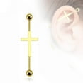 thumbnail image 1 of Golden Cross Industrial Barbell (1.6 mm, 14 Gauge) - 1 Piece, 1 of 1